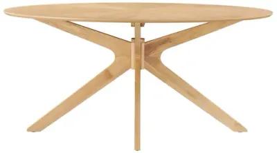 Crossroads 63" Oval Wood Dining Table