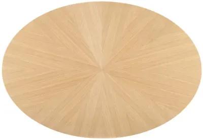 Crossroads 63" Oval Wood Dining Table