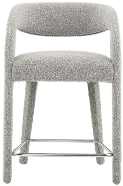 Pinnacle Boucle Upholstered Counter Stool Set of 2