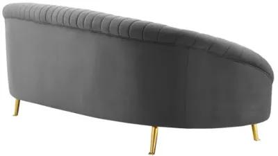 Camber Channel Tufted Performance Velvet Sofa