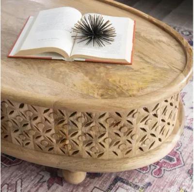 Imani Natural Oval Coffee Table