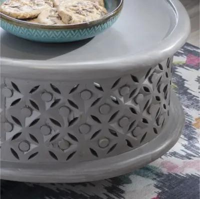 Imani Light Grey Oval Coffee Table