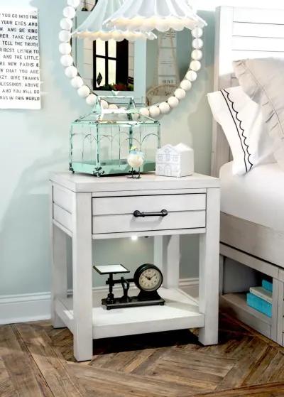 Bay Lake White Nightstand