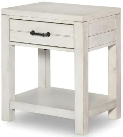 Bay Lake White Nightstand