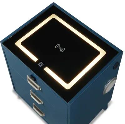 Razor Nightstand With Electronic Features - Blue