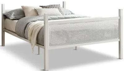 Trellis Full Bed - White