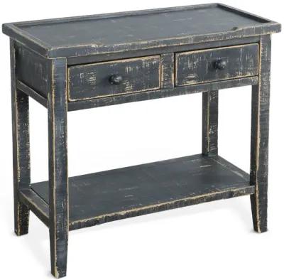 Marina 2 Drawer Entry Table - Black Sand