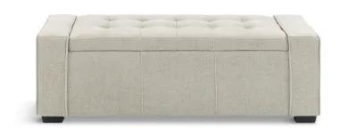 Arturo Tufted Storage Bench - Taupe