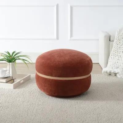 Contessa Swivel Ottoman - Paprika