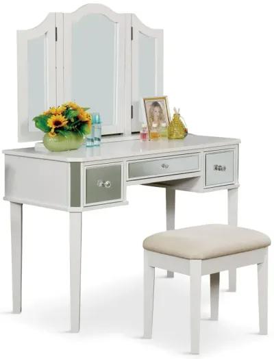 Frozen Vanity With Stool