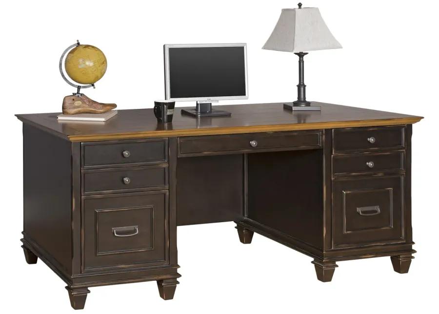 Hartford Black Executive Desk