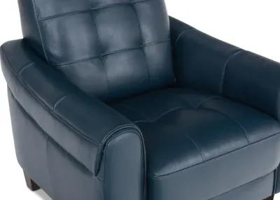 Madden Leather Chair - Blue