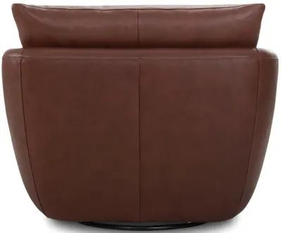 Park Leather Swivel Chair - Everest Bourbon