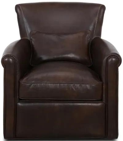 Luca Leather Swivel Chair