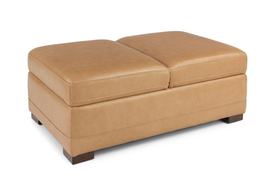 Cutler Leather Storage Ottoman