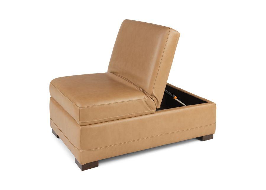 Cutler Leather Storage Ottoman