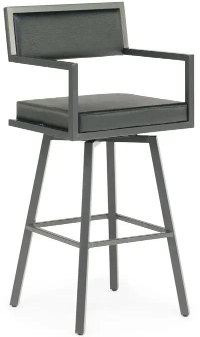 Ginger Pewter Swivel Bar Stool