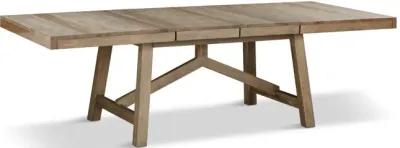 Casual Loft Solid Hickory Extension Trestle Table