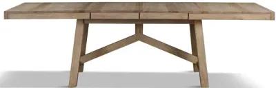 Casual Loft Solid Hickory Extension Trestle Table