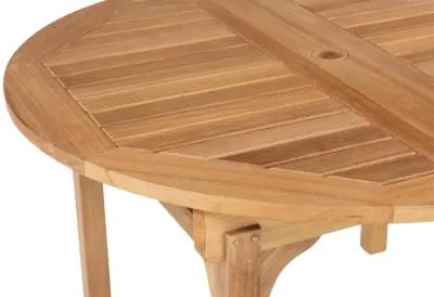 Chelsea II Round Teak Extension Table