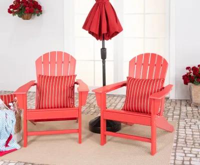 Sunset II Adirondack Chair - Red