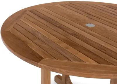 London 48  Round Teak Patio Dining Table