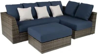 Lexus V 2 Piece Modular Sectional With Ottoman