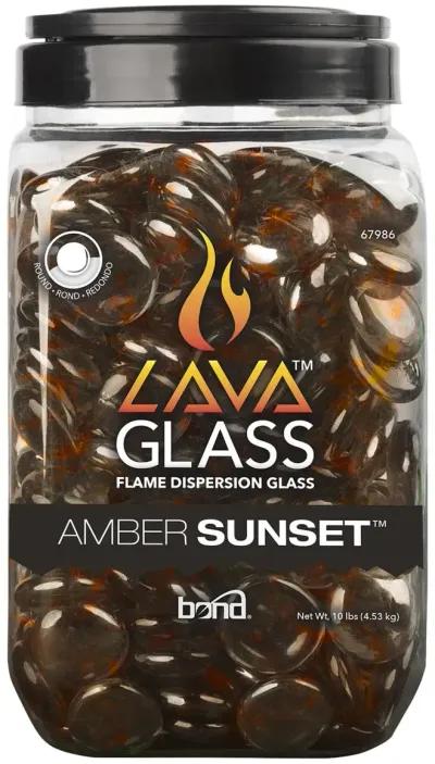 Lava Glass - Amber Sunset