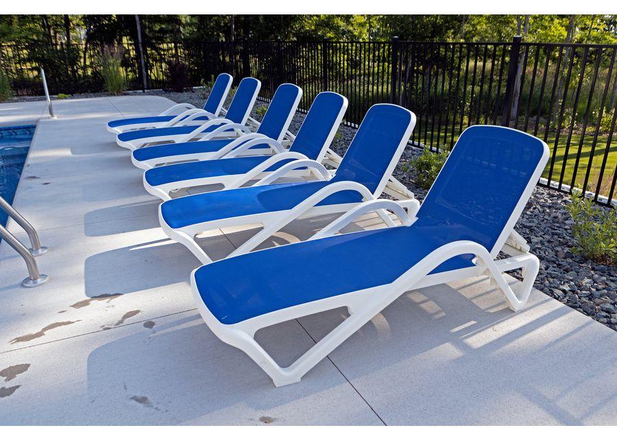 Poolside Chaise Lounge - Blue