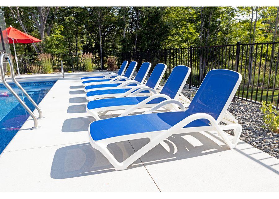 Poolside Chaise Lounge - Blue