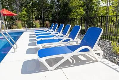 Poolside Chaise Lounge - Blue