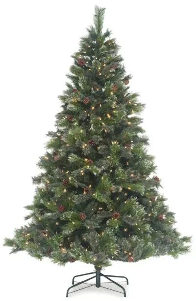 Oregon Pine 7.5  Artificial Christmas Tree with 800 Multi Function LED Lights