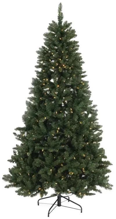 Noble Pine 7.5  Artificial Christmas Tree with 500 LED Multi Function Lights