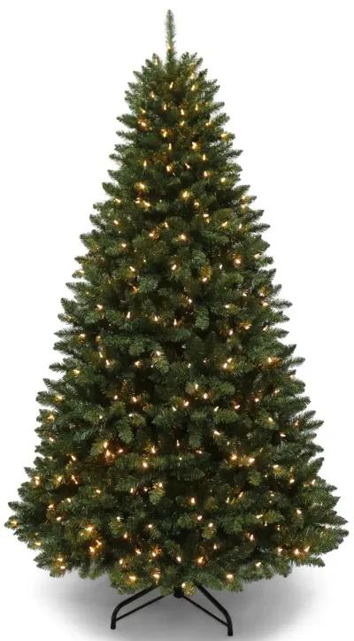 Noble Pine 7.5  Artificial Christmas Tree with 500 LED Multi Function Lights