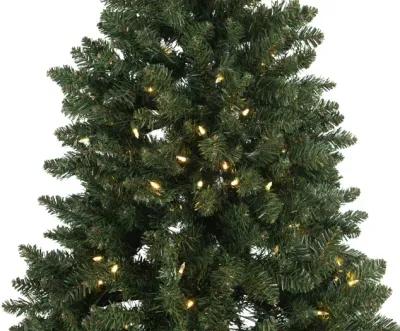 Noble Pine 7.5  Artificial Christmas Tree with 500 LED Multi Function Lights