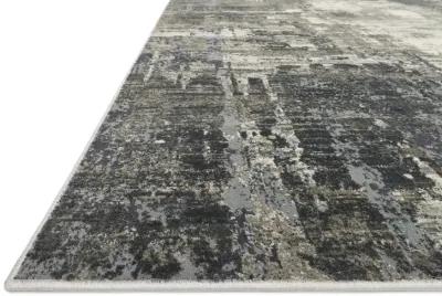 Cascade Ivory Charcoal Area Rug - 2 7  X 4 0 