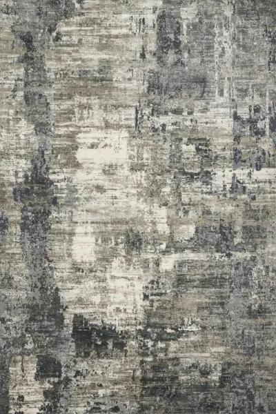 Cascade Ivory Charcoal Area Rug - 2 7  X 4 0 