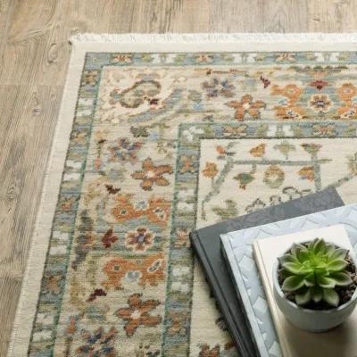 Lucca Ivory Multi 2 0  x 3 0  Area Rug