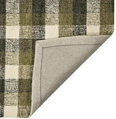 Tartan Khaki Area Rug - 2 0  X 3 0  