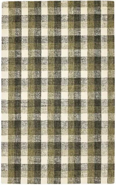 Tartan Khaki Area Rug - 2 0  X 3 0  