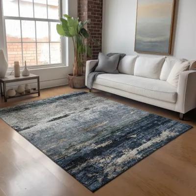 Nouveau Navy Area Rug - 2 6  X 3 10 