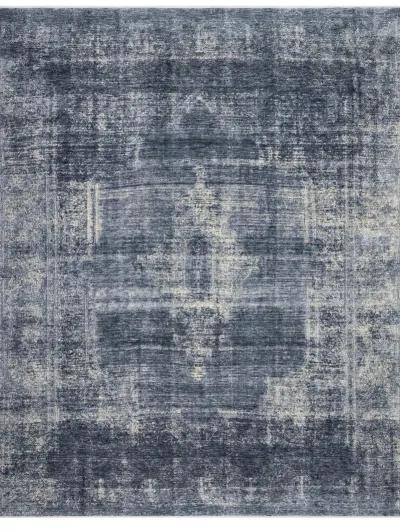 Magnolia Home Kennedy Denim Denim Area Rug - 3 7  x 5 2  