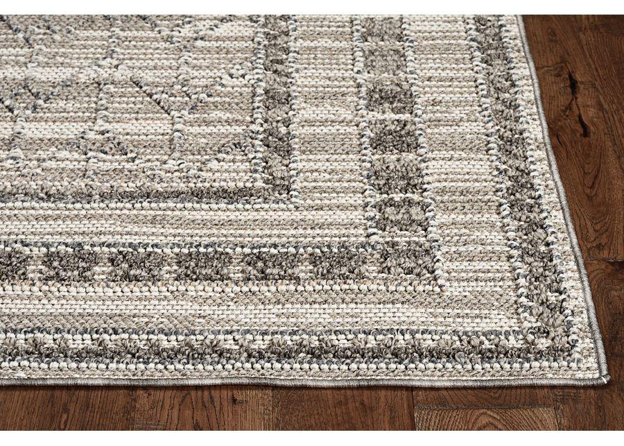 Terrace Grey Elliot 4 0  x 5 9  Area Rug