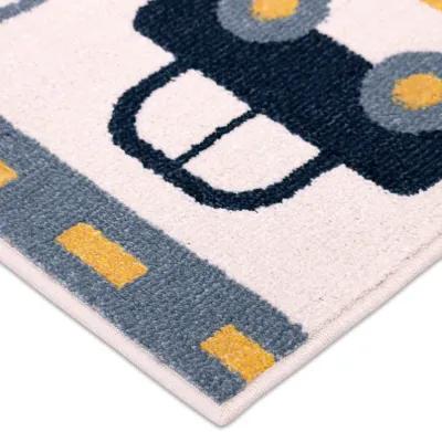 Traffic White Area Rug - 3 11  X 5 7 