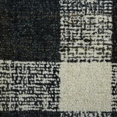 Tartan Charcoal - 3 6  x 5 6  Area Rug