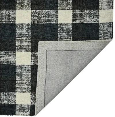 Tartan Charcoal - 3 6  x 5 6  Area Rug