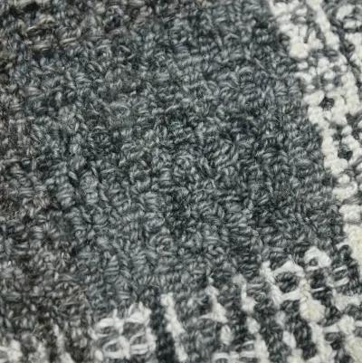 Tartan Dark Gray Area Rug - 3 6  X 5 6 