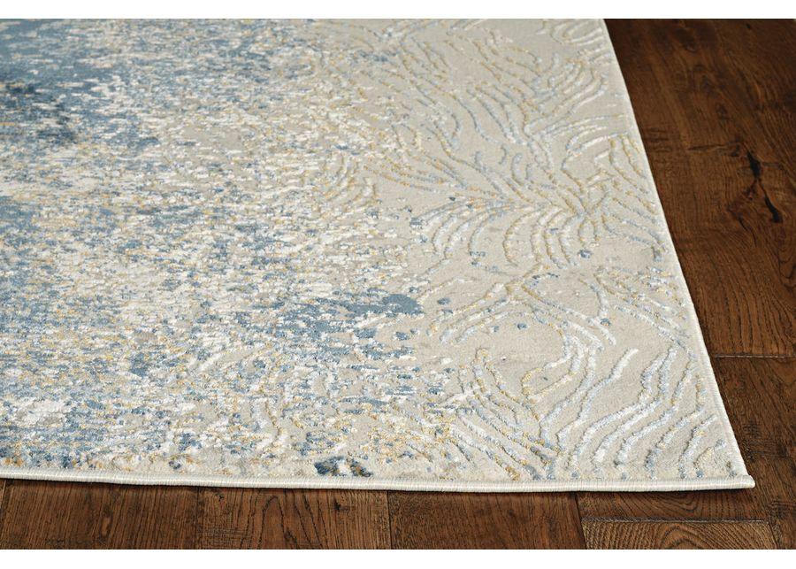 Generations Blue Gold 5 3  x 7 7  Area Rug