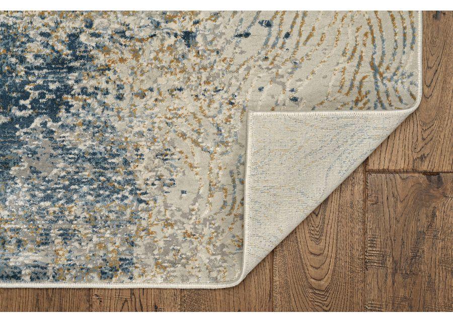 Generations Blue Gold 5 3  x 7 7  Area Rug