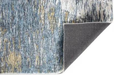 Roxy Blue Gold Mirage Area Rug - 5 0  X 7 6 